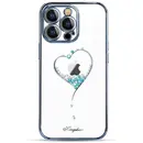 Husa Kingxbar Wish Series silicone case with crystals for iPhone 15 Pro - blue