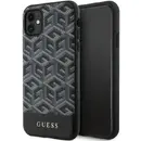 Husa Guess GUHMN61HGCFSEK iPhone 11 / Xr 6.1" black/black hardcase GCube Stripes MagSafe