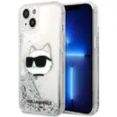 Husa Karl Lagerfeld KLHCP14MLNHCCS iPhone 14 Plus 6.7&quot; silver/silver hardcase Glitter Choupette Head