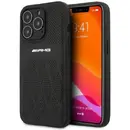 Husa MERCEDES AMG AMHCP13LOSDBK iPhone 13 Pro / 13 6.1&quot; black/black hardcase Leather Curved Lines