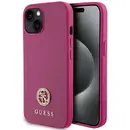 Husa Guess GUHCP15SPS4DGPP iPhone 15 6.1&quot; pink/pink hardcase Strass Metal Logo