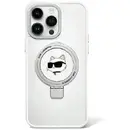 Husa Karl Lagerfeld KLHMP15MHMRSCHH iPhone 15 Plus 6.7&quot; white/white hardcase Ring Stand Choupette Head MagSafe