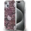 Husa Hello Kitty IML Tags Graffiti case for iPhone 15 - pink