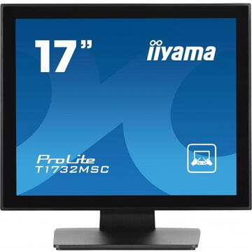 Monitor LED Iiyama T1732MSC-B1S  5:4  M-Touch HDMI+DP Spk, Negru