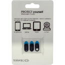 Camera web Terratec Webcam Cover Protect yourself (3er Pack) , negru
