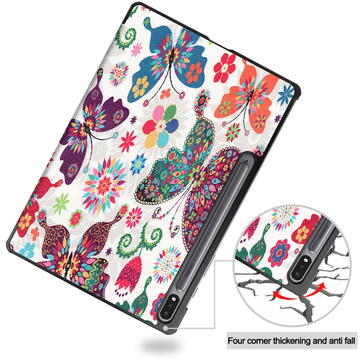 Husa pentru Samsung Galaxy Tab S7 Plus / S8 Plus / S7 FE - Techsuit FoldPro - Butterfly