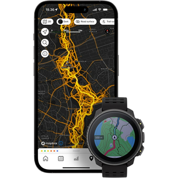 Smartwatch Suunto Ceas sport Vertical Titanium, 10ATM, Silicon, 49mm, All Black
