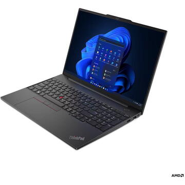 Notebook Lenovo ThinkPad E16 Gen 1 16" WUXGA AMD Ryzen 5 7530U 16GB 512GB SSD AMD Radeon Graphics No OS Graphite Black