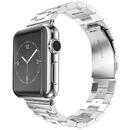 Curea pentru Apple Watch 1/2/3/4/5/6/7/8/9/SE/SE 2/Ultra/Ultra 2 (42/44/45/49mm) - Techsuit Watchband (W036) - Silver