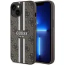 Husa Guess GUHMP14MP4RPSW iPhone 14 Plus 6.7&quot; brown/brown hardcase 4G Printed Stripes MagSafe