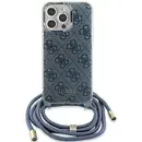 Husa Guess Crossbody Cord 4G Print Case for iPhone 15/14/13 - Blue