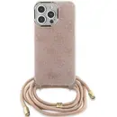 Husa Guess Crossbody Cord 4G Print case for iPhone 15 / 14 / 13 - pink