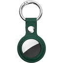 Husa pentru AirTag - Techsuit Secure Leather Holder (SLH1) - Green