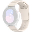 Curea pentru Samsung Galaxy Watch 4/5/Active 2, Huawei Watch GT 3 (42mm)/GT 3 Pro (43mm) - Techsuit Watchband (W050) - Beige