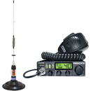 Statie radio Kit Statie radio CB President MARTIN ASC + Antena CB PNI ML70, lungime 70cm, 26-30MHz, 200W
