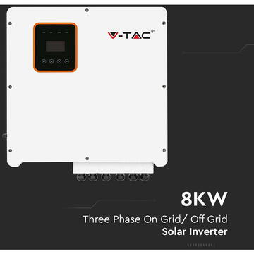 Invertoare solare V-Tac INVERTOR SOLAR 8KW HYBRID ON GRID/OFF GRID TRIFAZAT IP65