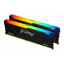 Memorie Kingston Fury Beast RGB 16GB DDR4 3200MHz CL 16 Dual Channel