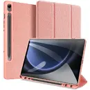 Husa Dux Ducis Domo eco-leather case with stand for Samsung Tab S9 FE+ - pink