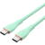 USB-C 2.0 to USB-C 5A Cable Vention TAWGG 1.5m Light Green Silicone