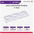 Lian Li UNI FAN P28, Triple Pack - 120mm, white