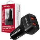 Incarcator de retea AXAGON Dual USB, 2x Quick Charge 3.0, 36W, Negru