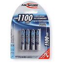 1x4 Ansmann NiMH rech. battery 1100 Micro AAA 1050 mAh