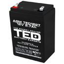 Ted Electric Acumulator AGM VRLA 12V 2,7A dimensiuni 70mm x 47mm x h 98mm F1 TED Battery Expert Holland TED003119 (20)