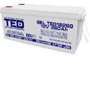 Ted Electric Acumulator AGM VRLA 12V 260A GEL Deep Cycle 520mm x 268mm x h 220mm M8 TED Battery Expert Holland TED003539 (1)
