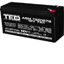 Ted Electric Acumulator AGM VRLA 12V 7Ah dimensiuni speciale 149mm x 49mm x h 95mm F2 TED Battery Expert Holland TED003195 (10)