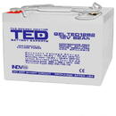 Ted Electric Acumulator AGM VRLA 12V 82A GEL Deep Cycle 259mm x 168mm x h 211mm M6 TED Battery Expert Holland TED003478 (1)
