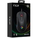 Mouse cian technology INCA Gaming Maus IMG-GT14-USB, SW, Negru