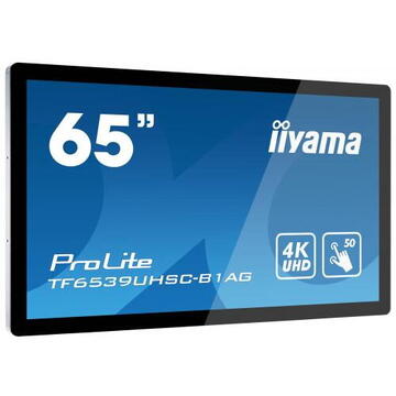 Monitor LED Iiyama TF6539UHSC-B1AG 16:9  Touch 2xHDMI,DP, Negru