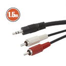 Accesorii Audio Hi-Fi GLOBIZ Cablu RCA / JACKfisa 2 x RCA-fisa 3,5 st JACK1,5 m