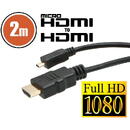 Accesorii Audio Hi-Fi GLOBIZ Cablu micro HDMI • 2 mcu conectoare placate cu aur