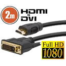 Accesorii Audio Hi-Fi Delight Cablu DVI-D / HDMI • 2 m cu conectoare placate cu aur
