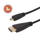 Accesorii Audio Hi-Fi GLOBIZ Cablu micro HDMI • 3 mcu conectoare placate cu aur