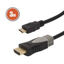 Accesorii Audio Hi-Fi GLOBIZ Cablu mini HDMI • 3 mcu conectoare placate cu aur