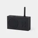 LEXON Radio portabil TYKHO3, rezistent la apa, ideal pentru dus, speaker Bluetooth, reincarcare USB, autonomie 20 de ore, carcasa din silicon, design retro, Negru