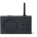 LEXON Radio portabil TYKHO3, rezistent la apa, ideal pentru dus, speaker Bluetooth, reincarcare USB, autonomie 20 de ore, carcasa din silicon, design retro, Gri inchis