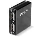 Lindy 4 Port USB 2.0 Mini Hub - hub - 4 ports