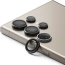 Folie Camera pentru Samsung Galaxy S24 Ultra - Ringke Camera Lens Frame Glass - Black
