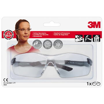 3m–echipamente protectie Ochelari de protectie, lentile rezistente la impact si zgarieturi, 3M Clear 2820 - transparenti