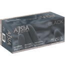 Manusi nitril AJSIA Black, unica folosinta, nepudrate, 0.13mm, 100 buc/cutie - negre - marime XL