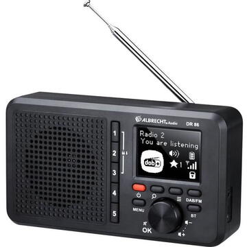 Albrecht DR 86 Portable Digital Radio Negru