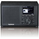 Lenco DAR-017BK,DAB, DAB+, FM, Bluetooth, Negru