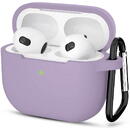 Techsuit - Silicone Case - for Apple AirPods 3, Smooth Ultrathin Material - Purple