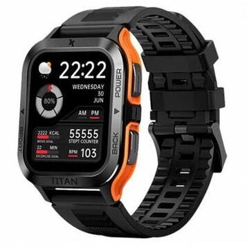 Smartwatch Maxcom FW67, 1.84 inch, Android / iOS, Negru\Portocaliu