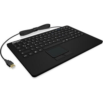 Tastatura Keysonic KSK-5230IN(US) Touchpad IP68 Negru