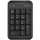 Tastatura LogiLink Wireless keypad, Bluetoo th v5.1 , black