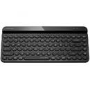 Tastatura A4-TECH FBK30, Bluetooth, fara fir, Layout US, Negru